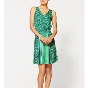 ❤️ 5/$25 Green Patterned Stripe Sailboat Dress